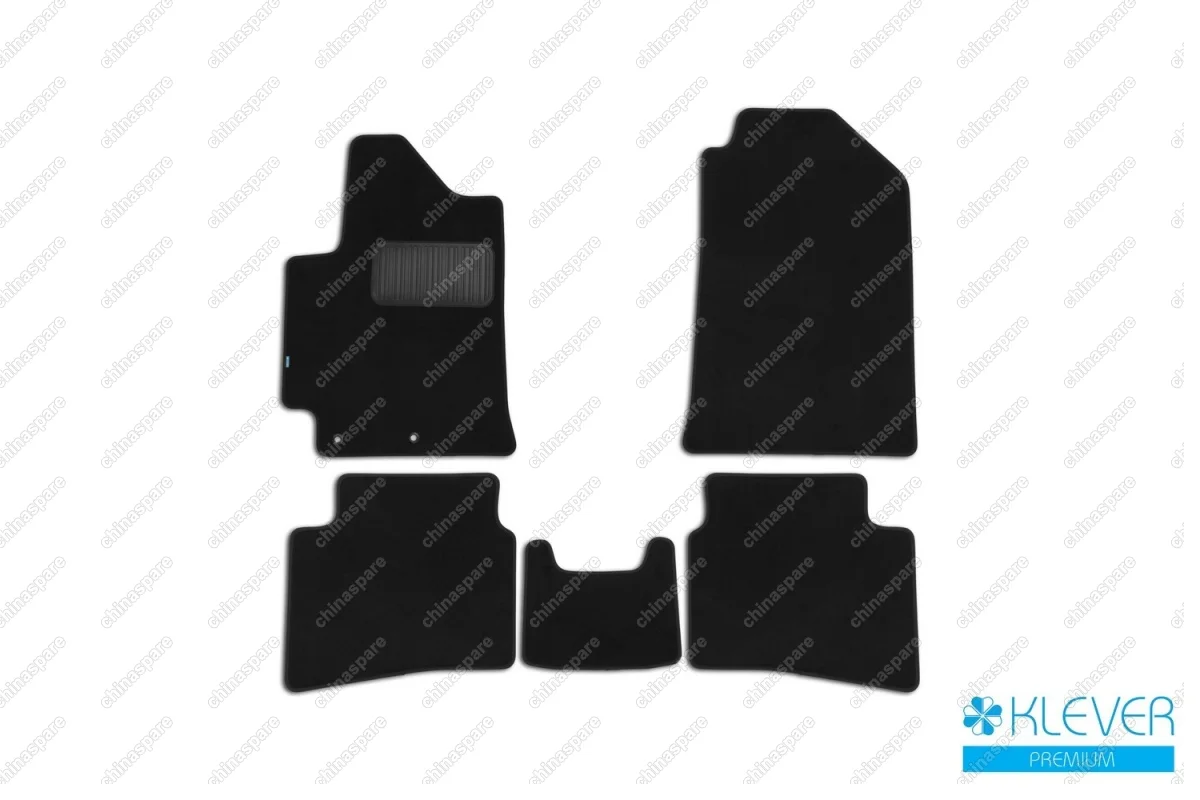 KLEVER03206122110kh Коврики в салон Klever Premium HYUNDAI Solaris 2017->, сед., 5 шт. (текстиль)