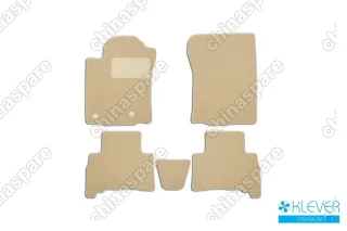 KLEVER04482922112kh Коврики в салон Klever Premium TOYOTA Land Cruiser 150, 5 мест, 2013-2015, 2015->, внед., 5 шт. (текстиль, бежевые)
