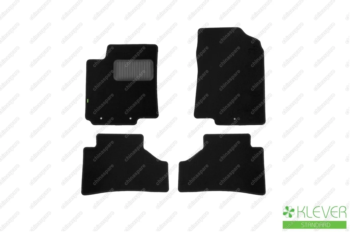 KVR02253901210kh Коврики в салон Klever Standard KIA Rio 2011-2017, хб., сед., 4 шт. (текстиль)