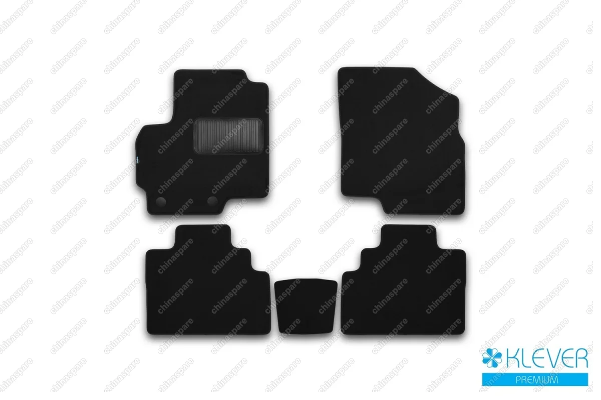 Коврики в салон Klever Premium CHERY Tiggo (T21) 2014-2017, 2017->, 5 шт. (текстиль)