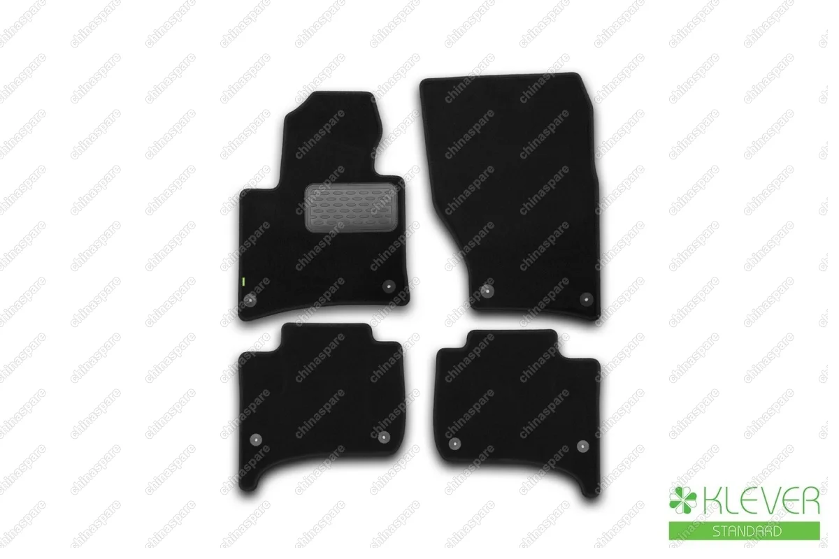 KVR02513601210kh Коврики в салон Klever Standard VOLKSWAGEN Touareg 2010-2018, внед., 4 шт. (текстиль)