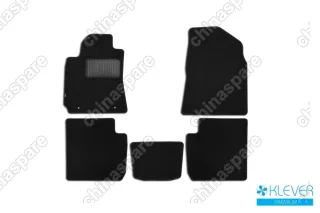 Коврики в салон Klever Premium CHERY Tiggo 3, 2017->, кросс, 5 шт. (текстиль)