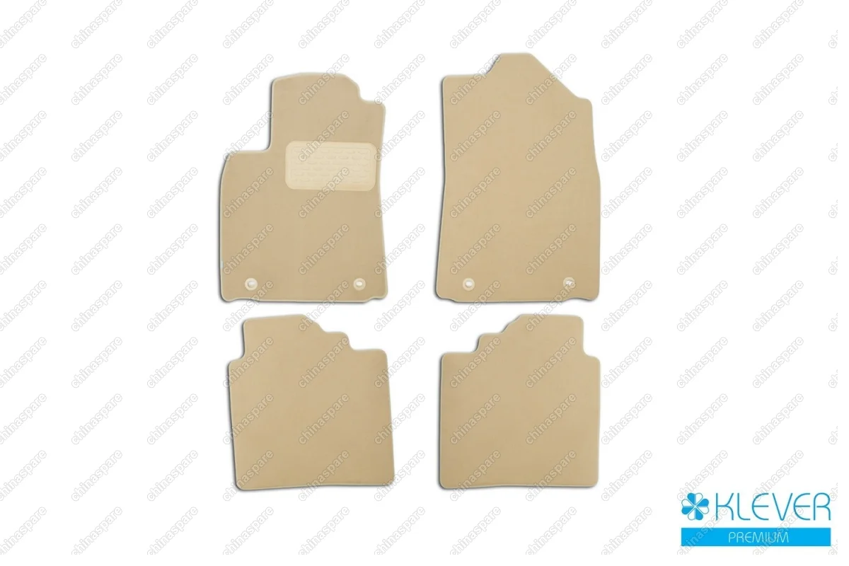 KLEVER04297222112kh Коврики в салон Klever Premium LEXUS ES 2015->, сед., 4 шт. (текстиль, бежевые)