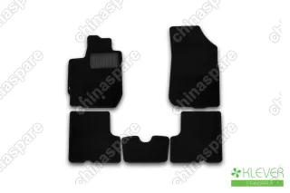 KLEVER02413301210kh Коврики в салон Klever Standard RENAULT Duster 2WD/4WD, 2015->, кросс., с ручкой для дистанционного открытия лючка бензобака, 4 шт (текстиль)