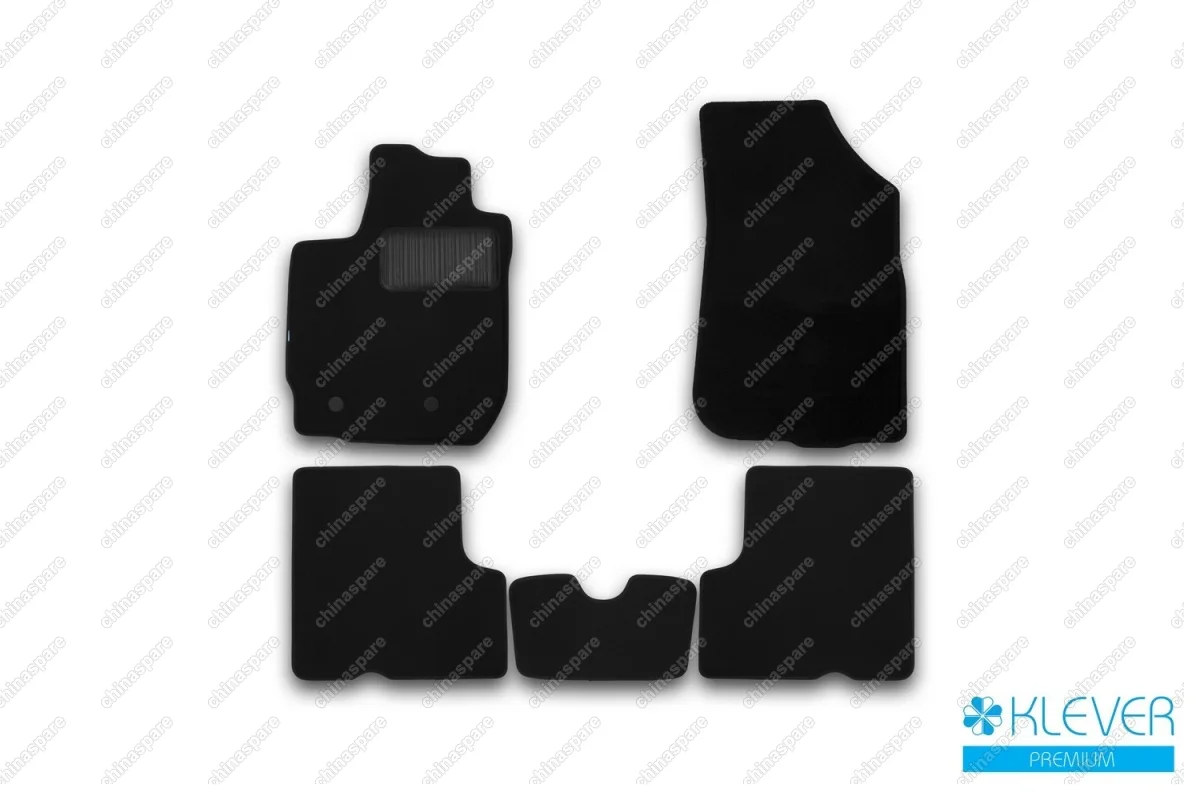 KLEVER03413322110kh Коврики в салон Klever Premium RENAULT Duster 2WD/4WD, 2015->, кросс., с ручкой для дистанционного открытия лючка бензобака, 5 шт (текстиль)