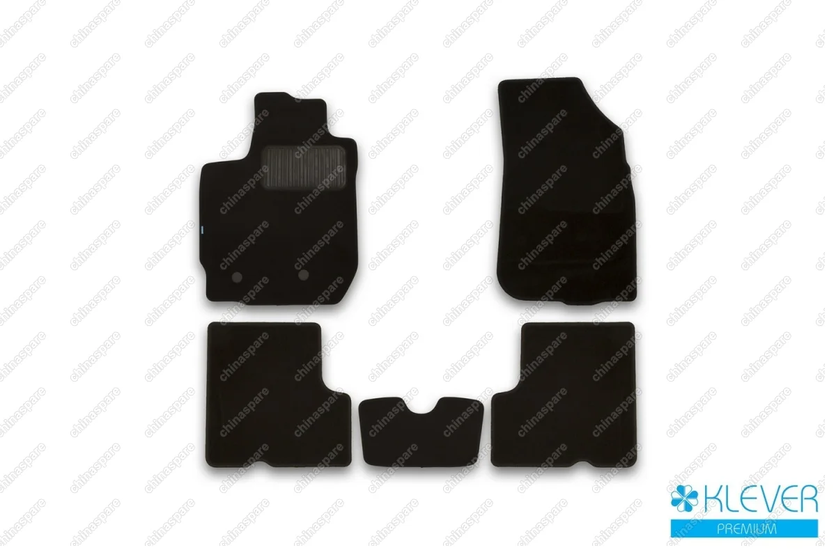 KLEVER03365722110kh Коврики в салон Klever Premium NISSAN Terrano, 2014->, кросс., с ручкой для дистанционного открытия лючка бензобака, 5 шт (текстиль)