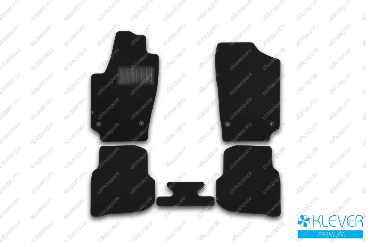 KVR03513022110kh Коврики в салон Klever Premium VOLKSWAGEN Polo Sedan, 2010->, сед., 5 шт. (текстиль)