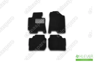 KVR02254801210kh Коврики в салон Klever Standard KIA Cerato АКПП 2013- >, сед., 4 шт. (текстиль)