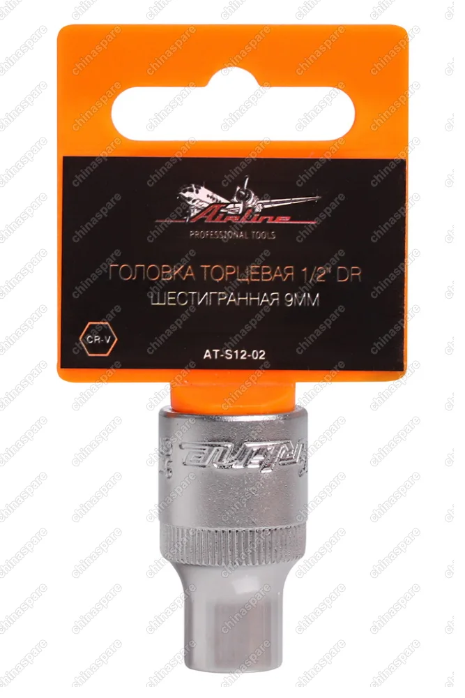 Головка торцевая 1/2 дюйма DR шестигранная 9мм