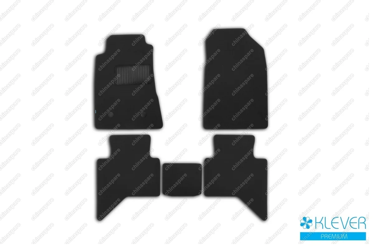 KLEVER03210122110kh Коврики в салон Klever Premium ISUZU D-Max 2016-> пикап, 5 шт. (текстиль)