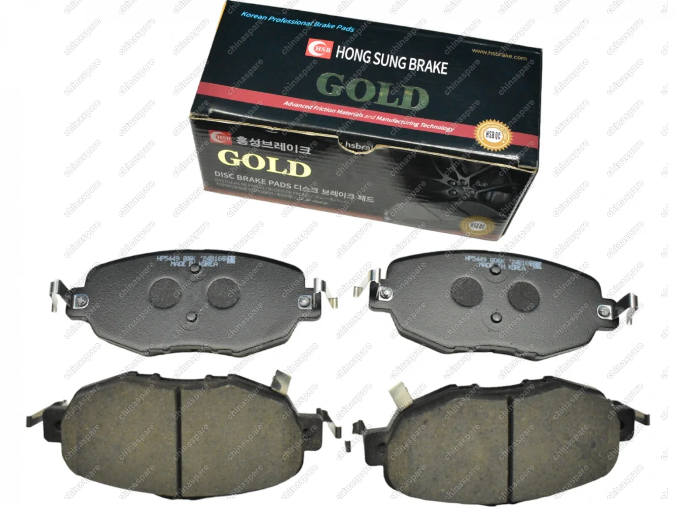 Колодки тормозные передние (комплект) HSB Changan Uni-V