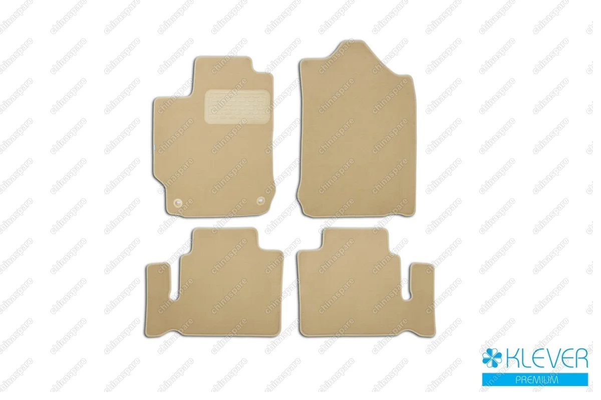 KLEVER04485622112kh Коврики в салон Klever Premium TOYOTA Camry 2011-2018, сед., 4 шт. (текстиль, бежевые)