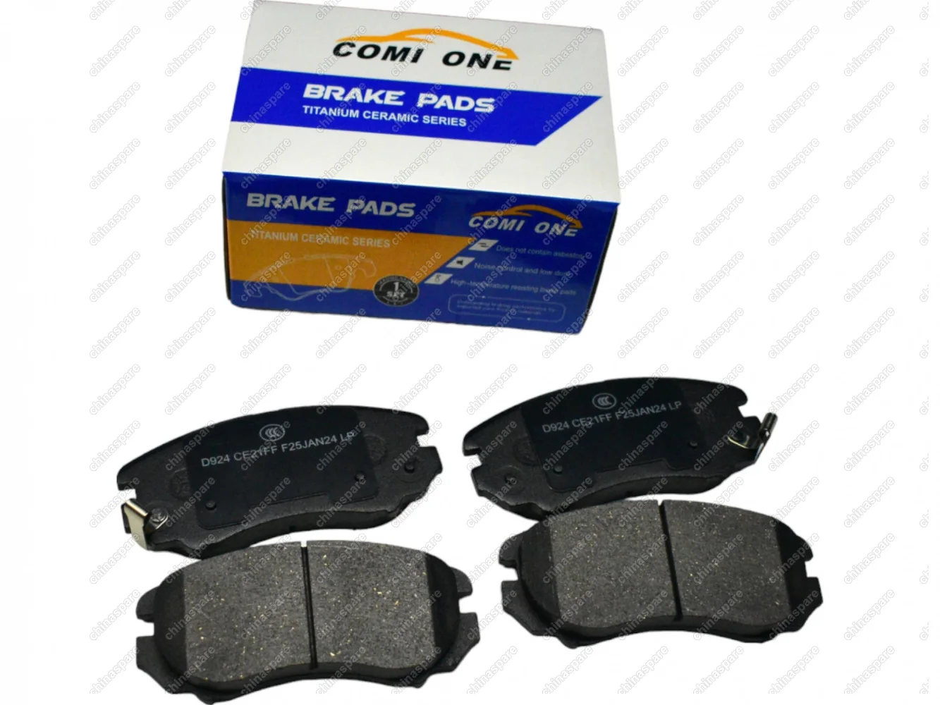 Колодки тормозные передние (комплект) Comi One Chery T18/T1A/T1D, Tiggo 8 Pro, 1,6 AMT (186 л/с) 2021-