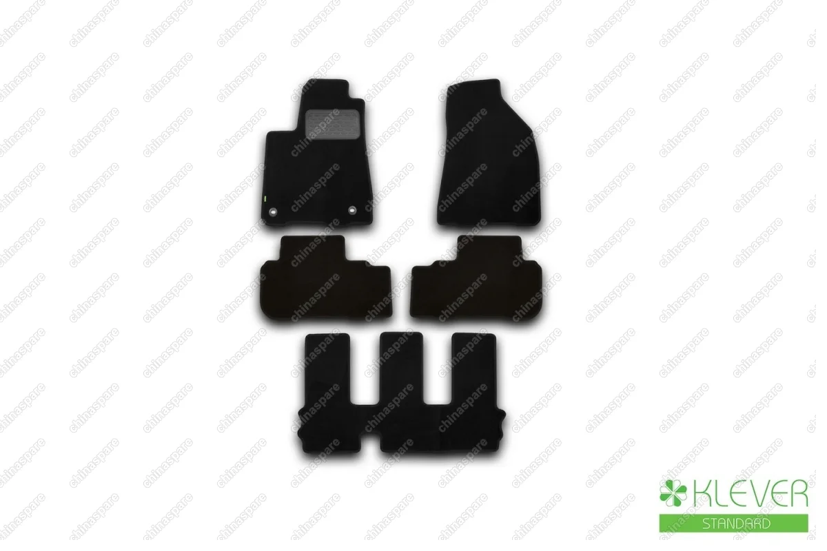 KVR02487501210kh Коврики в салон Klever Standard TOYOTA Highlander 2014->, внед., 5 шт. (текстиль)