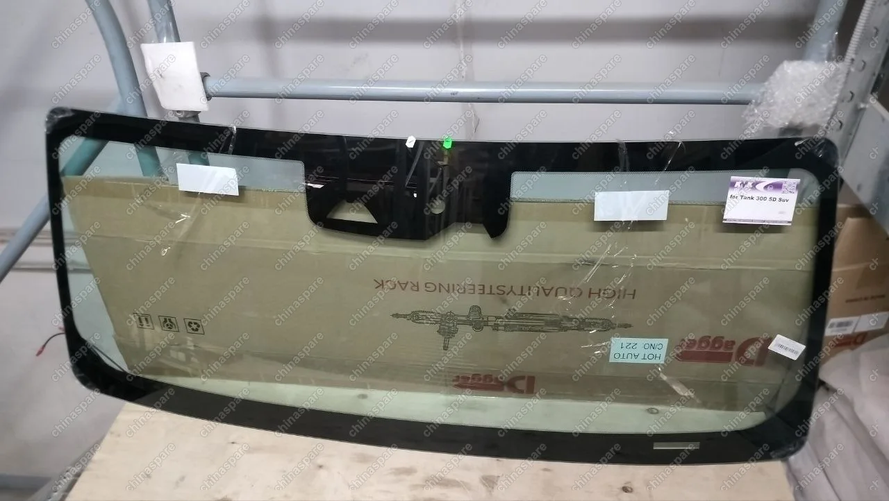 СТЕКЛО ЛОБОВОЕ Tank "300" 5D Suv '2021- ТЗ ДД (2 камеры) (обогрев щеток) (без ЗП)
