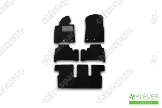 Коврики в салон Klever Standard TOYOTA Land Cruiser 200, 7 мест, АКПП, 2012->, внед., 5 шт. (текстиль)