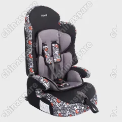 KRES0282 Детское автомобильное кресло SIGER ART "Прайм ISOFIX" алфавит, 1-12 лет, 9-36 кг, группа 1/2/3