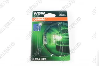 Комплект ламп OSRAM W5W 12V 5W W2.1X9.5D ULTRA LIFE