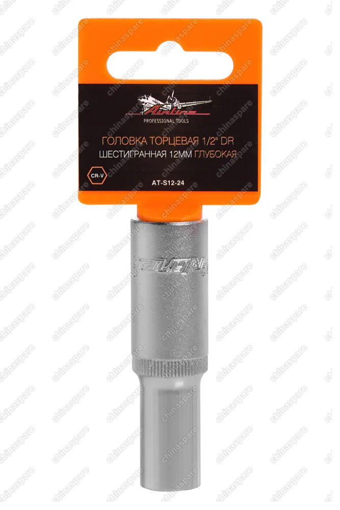 Головка торцевая 1/2 дюйма DR шестигранная 12мм глубокая