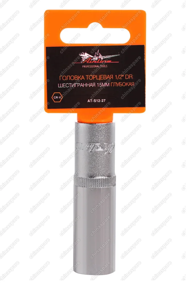 Головка торцевая 1/2 дюйма DR шестигранная 15мм глубокая