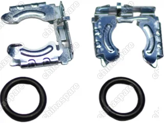 Комплект для подключения радиатора отопителя Chery Indis, Tiggo 5 (фиксаторы, кольца)