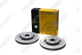 Диск тормозной передний перфорированный (комплект) Chery Tiggo 8 Pro Max арт.  204001231AA (UIDNU)