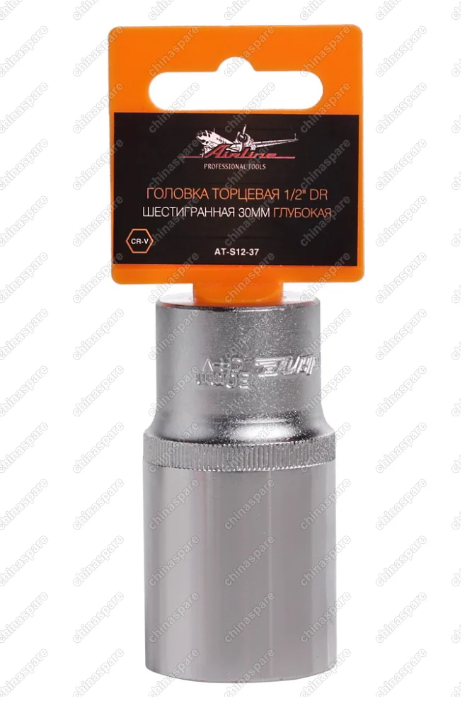 Головка торцевая 1/2 дюйма DR шестигранная 30мм глубокая