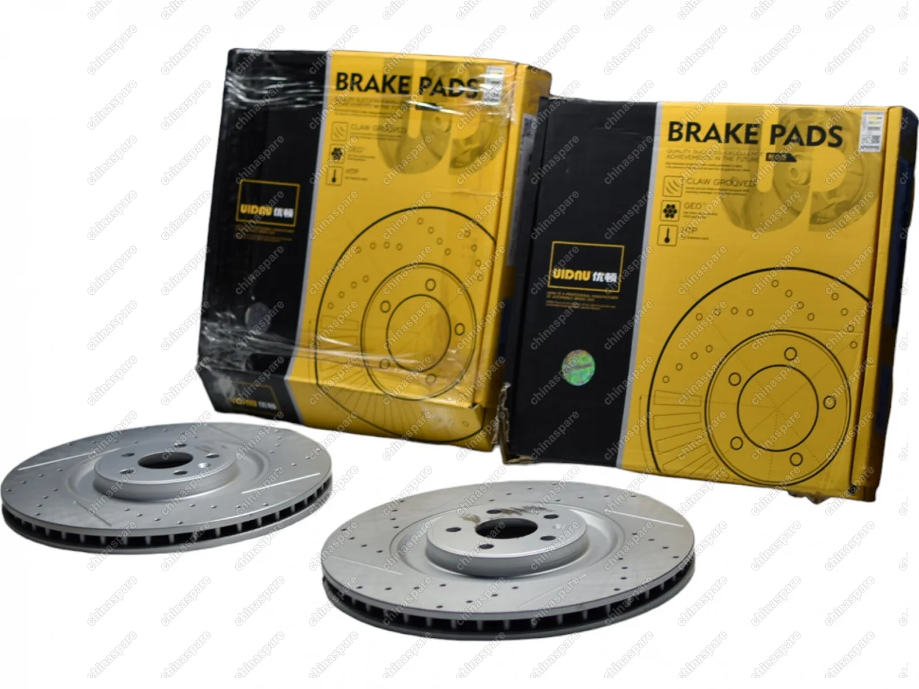 Диски тормозные передние с насечками перфорированные UIDNU ZEEKR 001