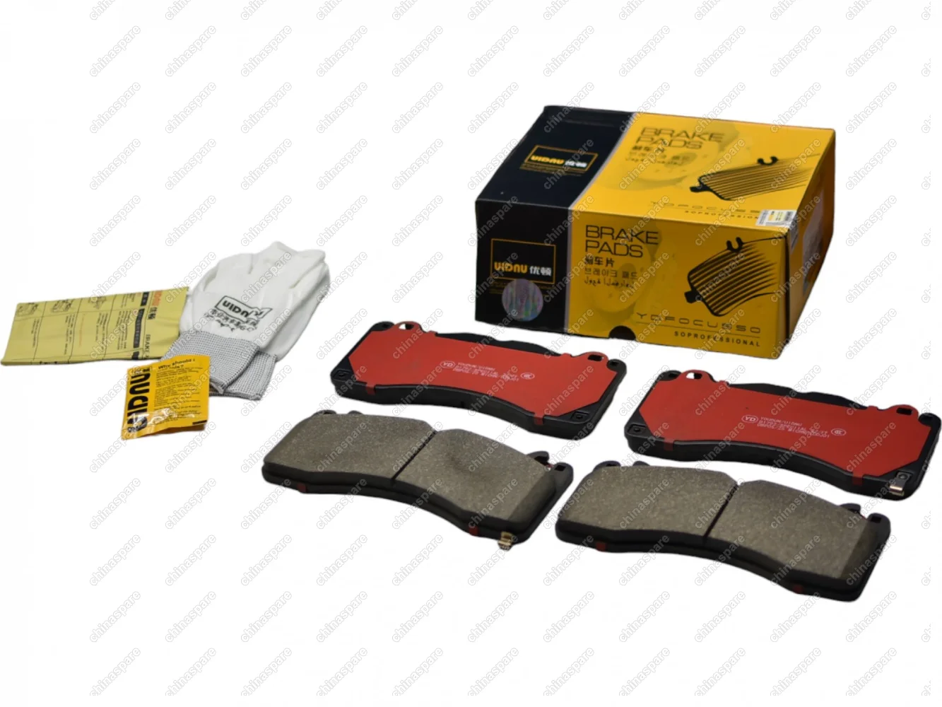 Колодки тормозные передние  (4 поршня) Ford Mustang (FR3Z2001A) UIDNU