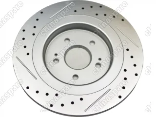 Диск тормозные задние UIDNU перфорированные с насечками Omoda C5