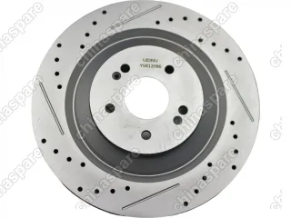 Диски тормозные передние 2шт перфорированные с насечками UIDNU Jetour X90 Plus/ X70 Plus/Dashing 333мм