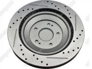 Диски тормозные передние 2шт перфорированные с насечками UIDNU Jetour X90 Plus/ X70 Plus/Dashing 333мм