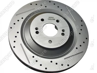 Диски тормозные передние 2шт перфорированные с насечками UIDNU Jetour X90 Plus/ X70 Plus/Dashing 333мм