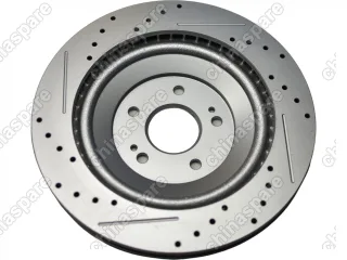 Диски тормозные передние 2шт перфорированные с насечками UIDNU Jetour X90 Plus/ X70 Plus/Dashing 333мм