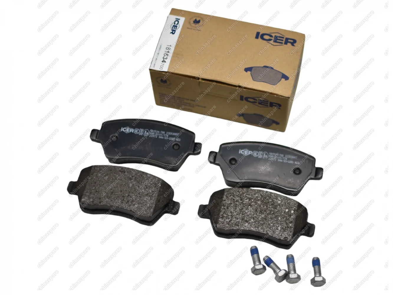 Колодки тормозные передние ICER Renault Duster, Almera / Lada Vesta, Largus