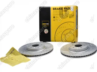 Диск тормозной передний (перфорированный, с насечками) JAC JS4 / Москвич 3 (комплект) (3500330U3400) UIDNU