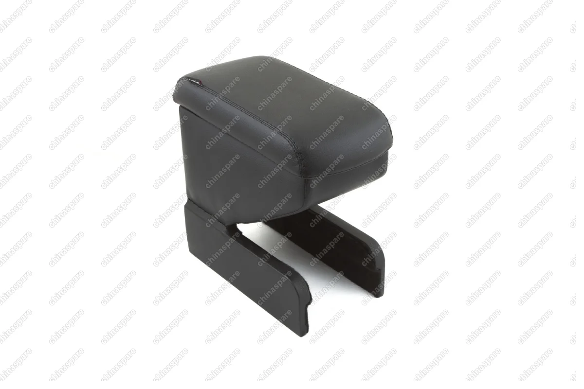 Автоподлокотник RESTIN для SKODA Rapid, 2013-, черный, экокожа