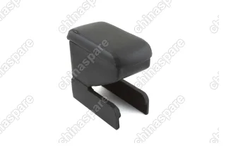 Автоподлокотник RESTIN для SKODA Rapid, 2013-, черный, экокожа