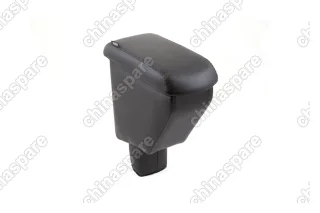 Автоподлокотник RESTIN для CHEVROLET Cobalt II; RAVON R4, 2011-2015, черный, экокожа