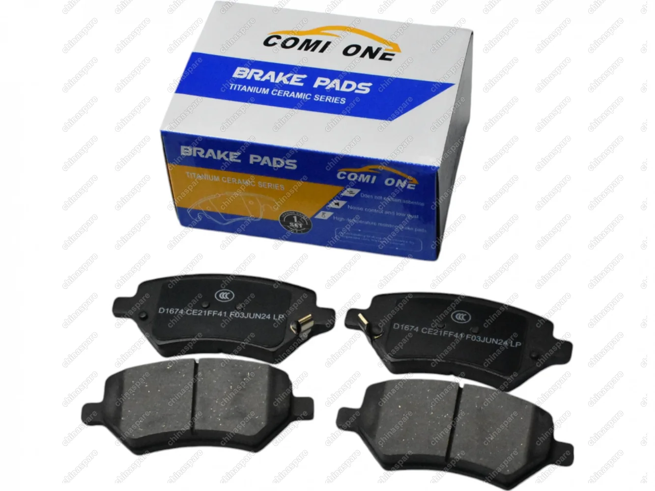 Колодки тормозные передние Comi One Omoda S5, C5 / Chery Tiggo 8 19-, Tiggo 3 14-20, Tiggo 4 Pro 20-, Bonus 14-19