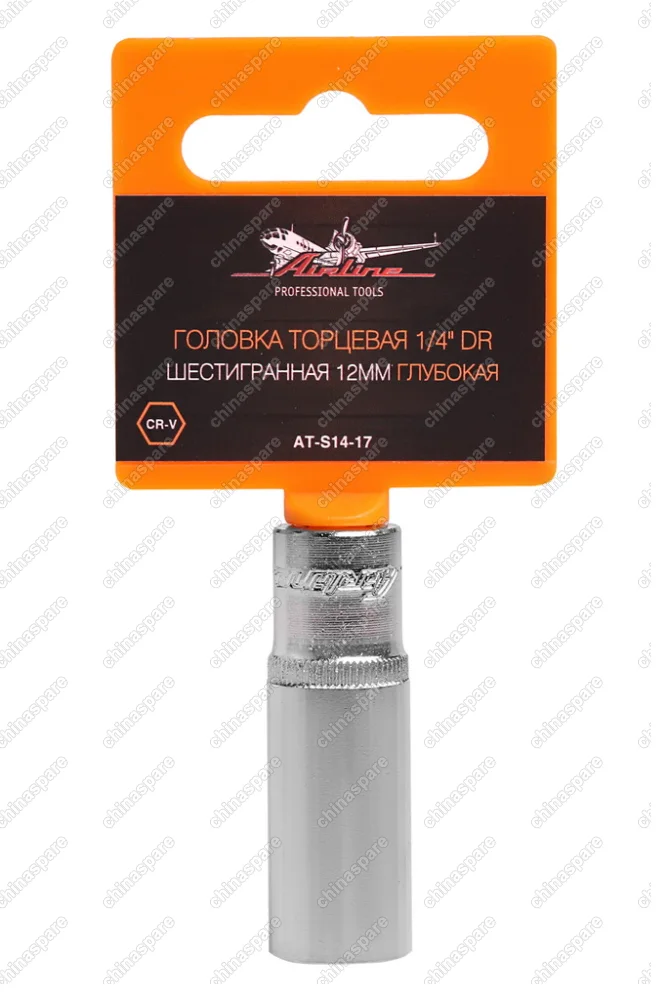 Головка торцевая ¼ дюйма DR шестигранная 12мм глубокая