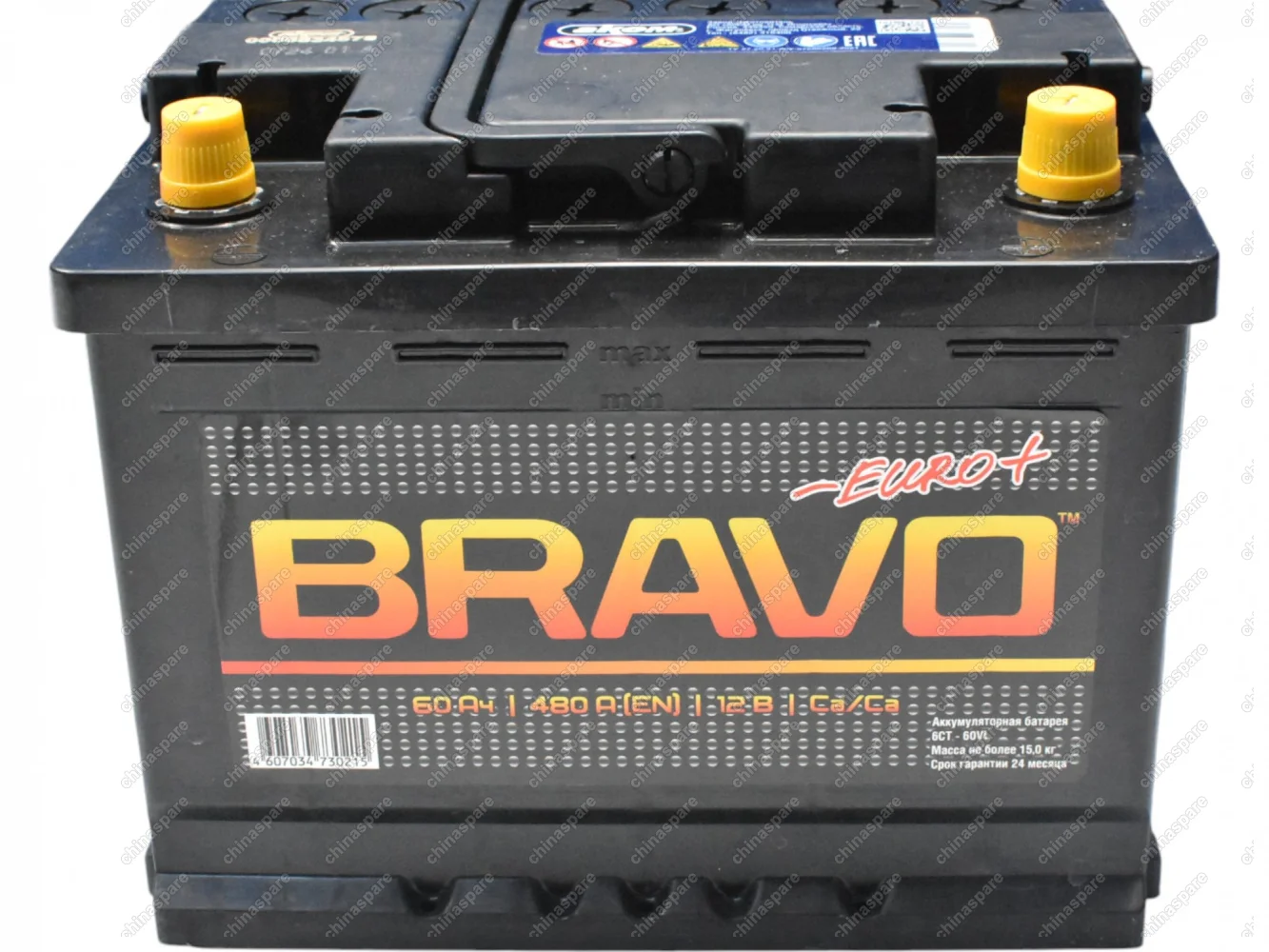 Аккумулятор АКОМ Bravo 60Ah/480 (плюс справа) Geely Coolray / Changan CS55 / Chery Tiggo 7 Pro, 4 Pro / FAW Besturn X80