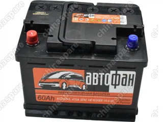Аккумулятор АКОМ Автофан 60Ah/470 (плюс слева) Great Wall Hover / Hover H6 /Lifan Breez, Celliya, Smily (New), Solano (New)(245x175x190)