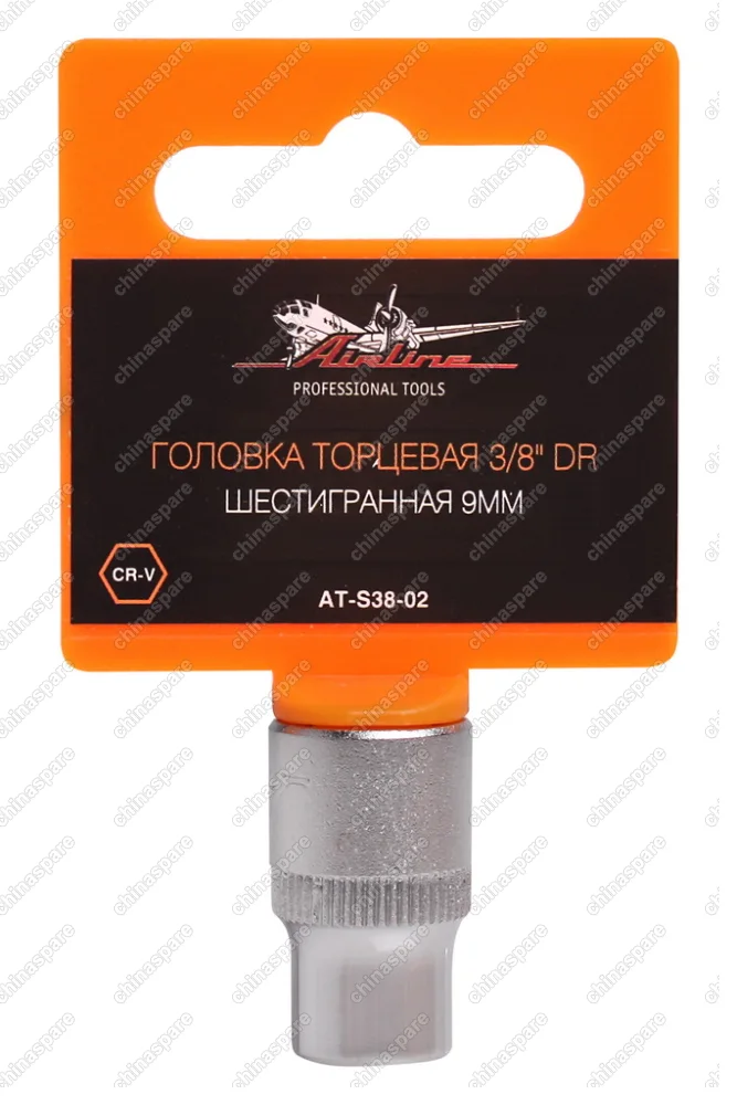 Головка торцевая 3/8 дюйма DR шестигранная 9мм