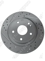 Диски тормозные задние UIDNU (комплект) Changan UNI-V 1,5T (перфорированный, с насечками)