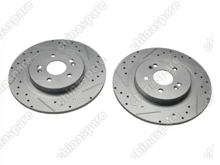 Диски тормозные задние Chery TIGGO 7 PRO T1E/T1A/T1D/T18 Tiggo 7 PRO / 7 PRO MAXX / EXEED LX 1,6 4WD (204000479AA) UIDNU (к-т, перфорированный, с насечками)