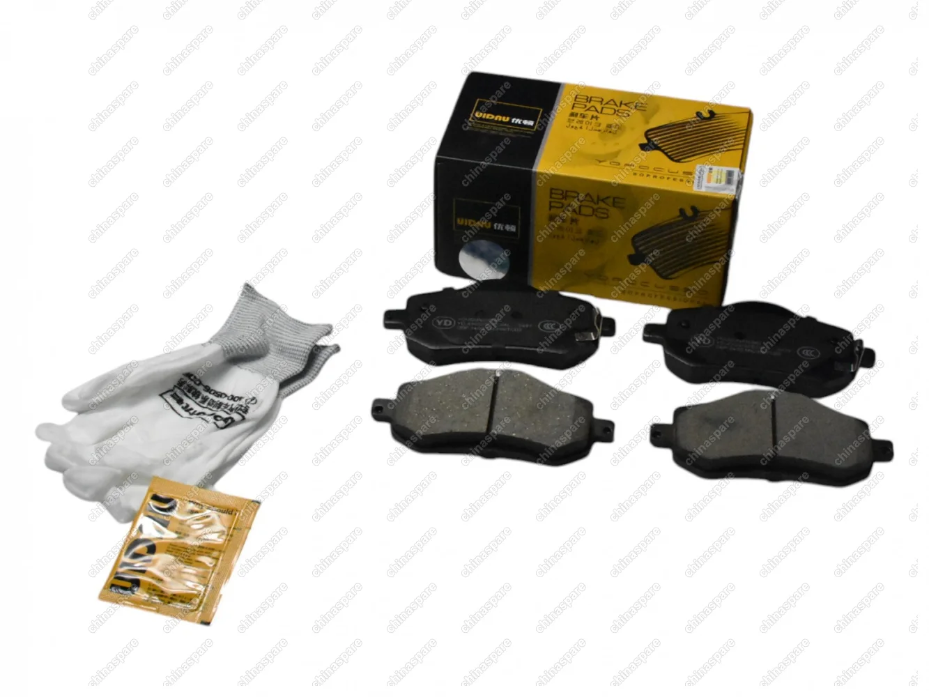 Колодки тормозные передние  Geely Emgrand 7-2 (SS11) / Chery ARRIZO 8 (M1E3501080 / 4048090200) (ceramic) UIDNU