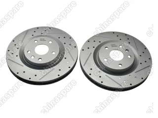 Диски тормозные передние (комплект) UIDNU (перфорированные, с насечками) Geely Okavango VX-11