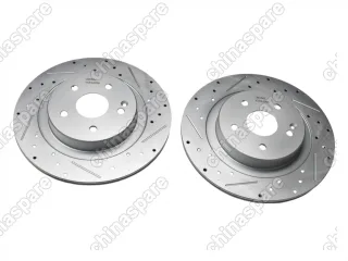 Диски тормозные задние (комплект) UIDNU (перфорированные, с насечками) Geely Okavango VX-11 (4050093200)