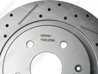 Диски тормозные задние (комплект) UIDNU (перфорированные, с насечками) Geely Okavango VX-11 (4050093200)